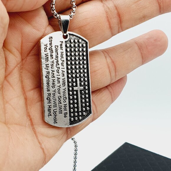 ✔accept offer Other - ❤️Soldiers famous Egypt Scripture Necklace, N90201P131